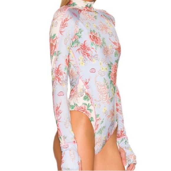 REVOLVE WE ARE HAH GLOVES OFF BODYSUIT/SWIMSUIT XS KYOTO KIMONO NEW SOLD OUT - Picture 4 of 10